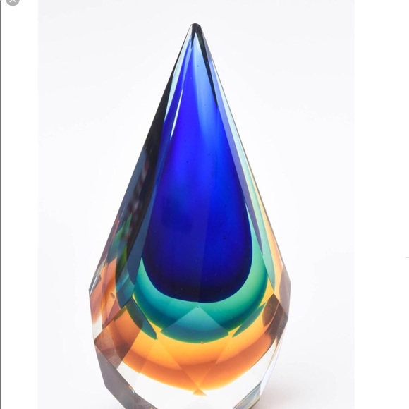 Murano Other - HP 4/23!💥Murano Sommerso teardrop sculpture